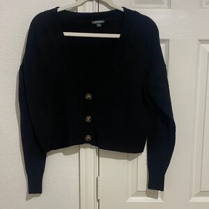 Wild Fable Black Button-Up Cardigan